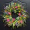 Spring Wreaths for Front Door 24 Inch Spring Wreath with Vibrant Flowers and Greenery